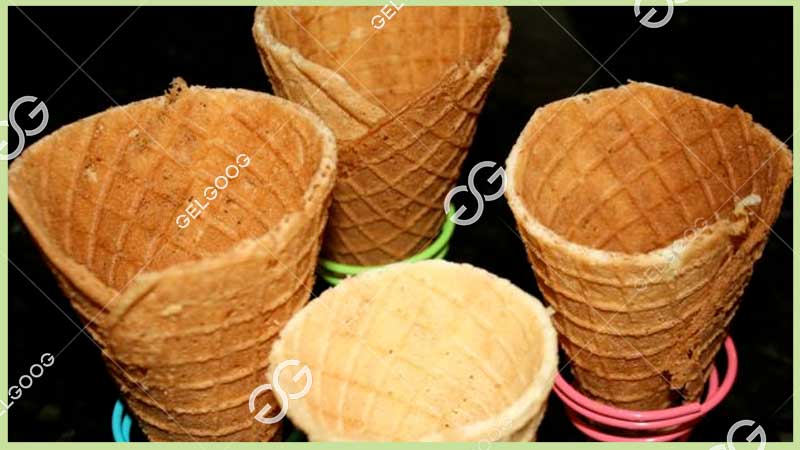 automatic rolled sugar cone machine