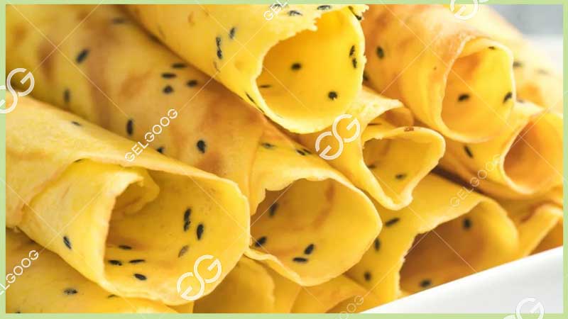 crispy egg roll rolling machine