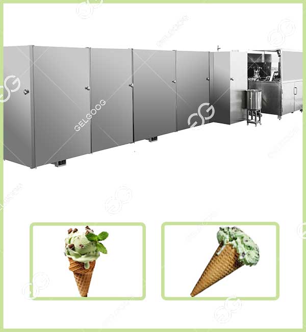 ice cream cone baker making machine