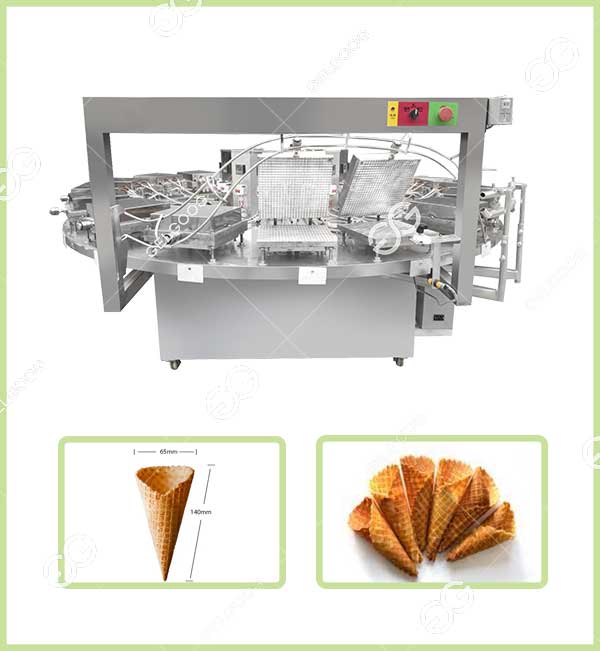 Semi-Automatic Waffle Cone Making Machine for Industry