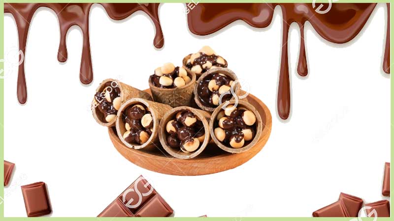 industrial chocolate cone filling machine
